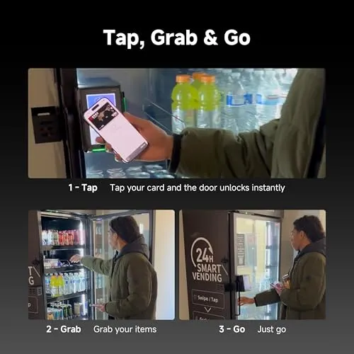 How it works — Tap, Grab & Go